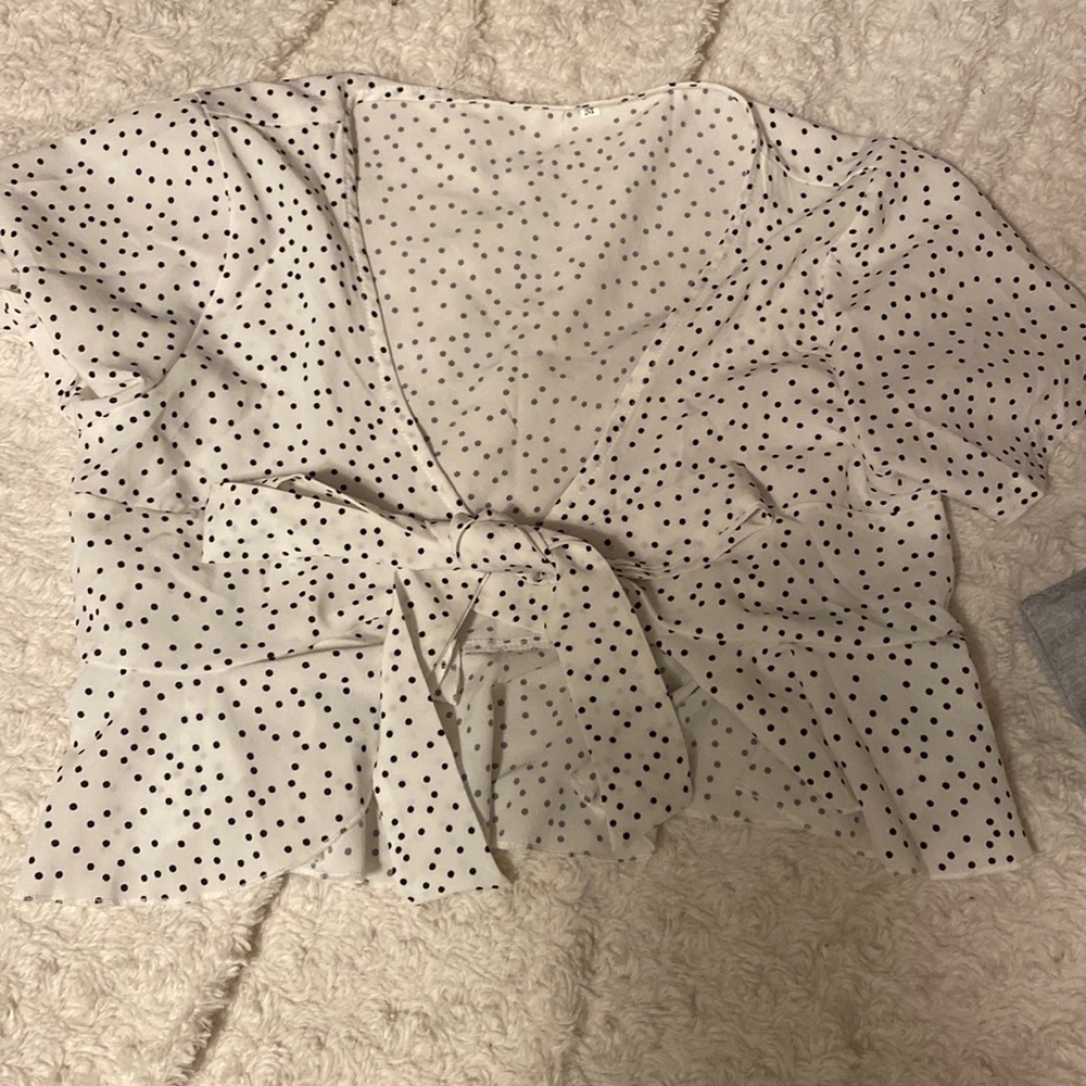 Shein open front top!